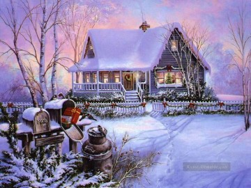Landschaft im Schnee Werke - Weihnachten Szenen schneien